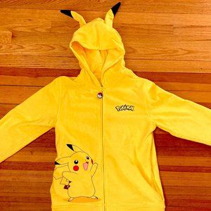 Pokemon Pikachu Kids Large Hoodie With Ears! (Barely Worn)